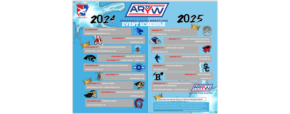 2024-25 Youth Event Schedule