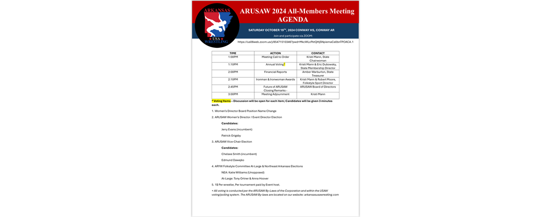 Agenda: 2024 All-Members Mtg